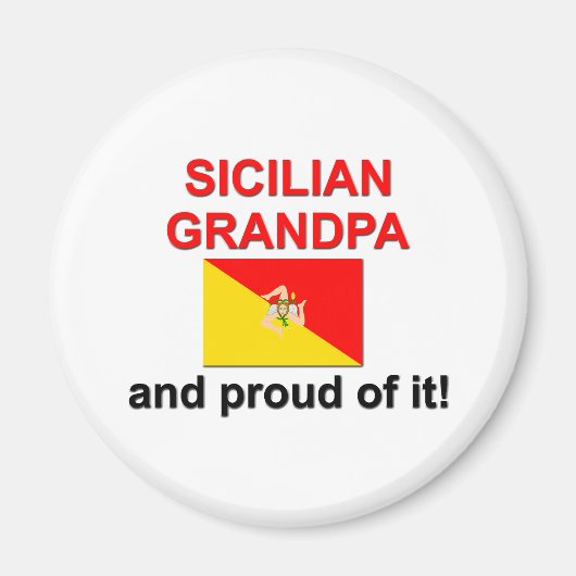 Trotse Siciliaanse Opa Magneet (Voorkant)
