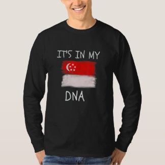 Trotse Singaporeaanse trots Het zit in mijn DNA Si T-shirt