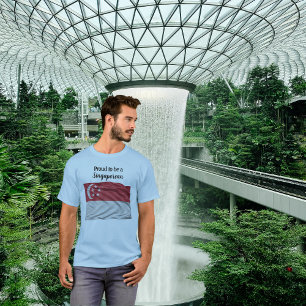 Trotse Singaporees Nationale Dag T-Shirt