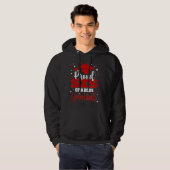Trotse Sis Of Class van 2025 Afstuderen Senior Gra Hoodie (Voorkant volledig)