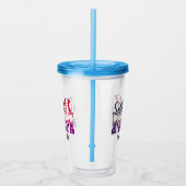 Trotse softbal moeder leven acryl drinkbeker (Rechts)