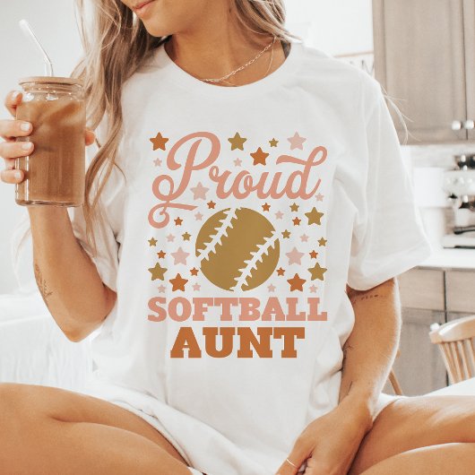 Trotse softbal tante t-shirt