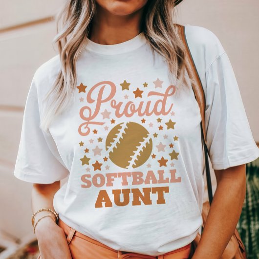 Trotse Softball Tante T-shirt