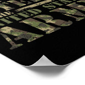 Trotse Soldaat Leger Verenigde Staten Vlag Camoufl Poster (Hoek)