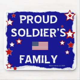 Trotse soldatenfamilie - Mousepad Muismat