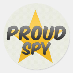 Trotse spion ronde sticker