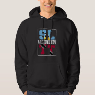 Trotse St Lucian Trinidadiaanse Mix St Lucia Trini Hoodie
