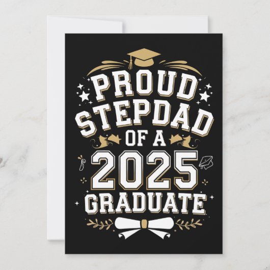 Trotse stap vader van een 2025 Afstuderen Afstuder Kaart (Voorkant)