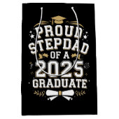 Trotse stap vader van een 2025 Afstuderen Afstuder Medium Cadeauzakje (Voorkant)