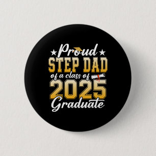 Trotse stap vader van een CL van 2025 Afstuderen s Ronde Button 5,7 Cm