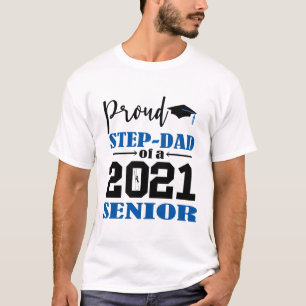 Trotse Step Dad van een 2021 Senior T-shirt