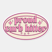 trotse sticker met hitter - curb (Voorkant)