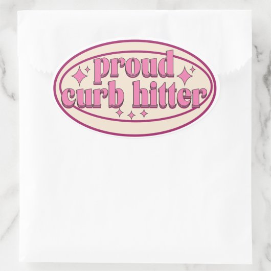 trotse sticker met hitter - curb (Tas)