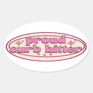 trotse sticker met hitter - curb