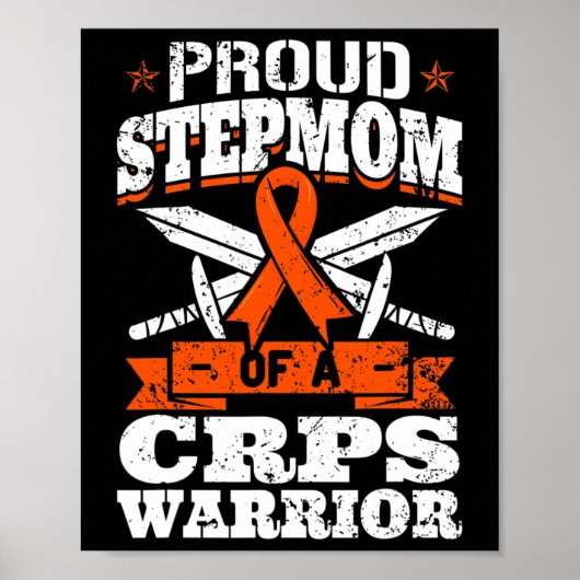 Trotse Stiefmoeder Van Een Crps Krijger Rsd Bewust Poster (Voorkant)
