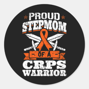 Trotse Stiefmoeder Van Een Crps Krijger Rsd Bewust Ronde Sticker