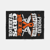 Trotse stiefmoeder van een CRPS Warrior RSD Awaren Fleece Deken (Voorkant (Horizontaal))