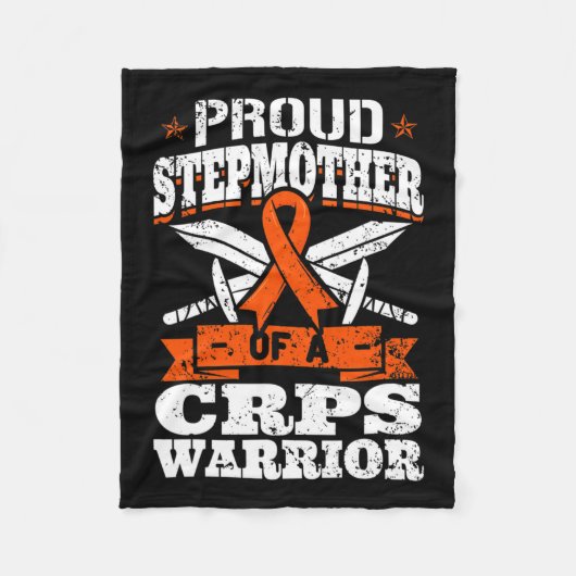 Trotse stiefmoeder van een CRPS Warrior RSD Awaren Fleece Deken (Voorkant)