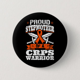 Trotse stiefmoeder van een CRPS Warrior RSD Awaren Ronde Button 5,7 Cm