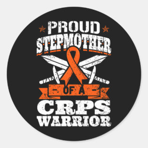 Trotse stiefmoeder van een CRPS Warrior RSD Awaren Ronde Sticker
