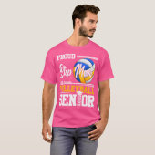 Trotse stiefmoeder van een senior Afstuderen 2025 T-shirt (Voorkant volledig)