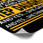 Trotse stiefvader Vaderdag cadeau voor stiefvader Poster (Hoek)