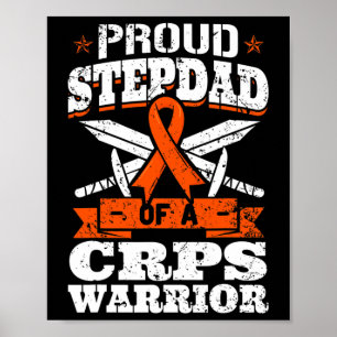 Trotse stiefvader van een CRPS Warrior RSD Awarene Poster