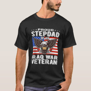 Trotse stiefvader van Irak veteraan Patriottische T-shirt