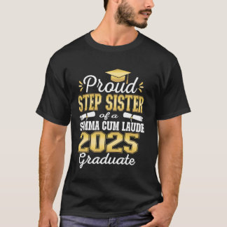 Trotse stiefzus 2025 Summa Cum Laude Klas 2025  T-shirt