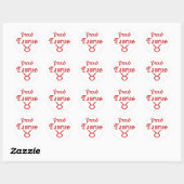 Trotse Stier Ronde Sticker (Vel)