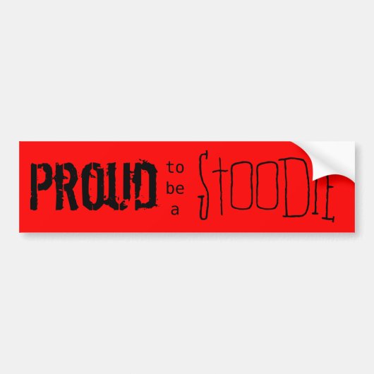 Trotse Stoodie Bumpersticker (Voorkant)