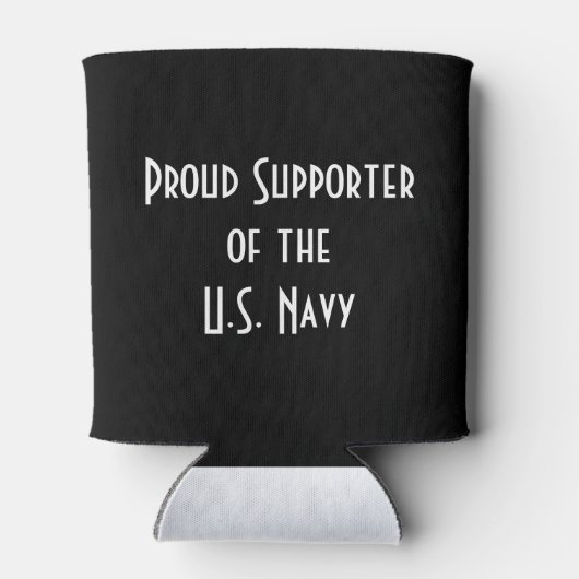 Trotse supporter Navy | Blikjeskoeler (Achterkant)