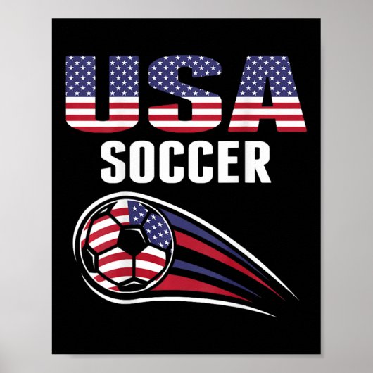 Trotse supporter van het Amerikaanse voetbalteam U Poster (Voorkant)