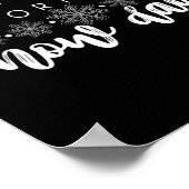 Trotse supporter van Snow Days Leuke leraar Merry  Poster (Hoek)