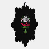 Trotse supporter van voortijdige kerstversiering ornament kaart (Rechts)