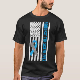 Trotse T1D Diabetes Strijder Zuster Type 1 Diabete T-shirt