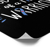 Trotse T1D moeder van zoon diabetes bewustzijn dia Poster (Hoek)