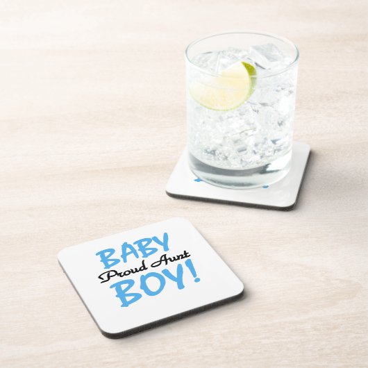 Trotse Tante Baby Boy T-shirts en geschenken Drankjes Onderzetter (Rechterzijde)