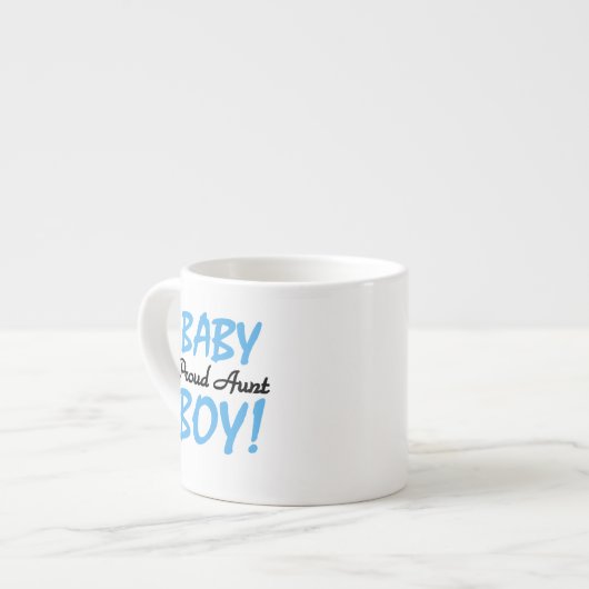 Trotse Tante Baby Boy T-shirts en geschenken Espresso Kop (Links)