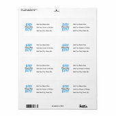 Trotse Tante Baby Boy T-shirts en geschenken Etiket (Full Sheet)