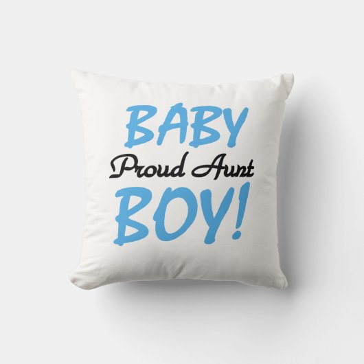 Trotse Tante Baby Boy T-shirts en geschenken Kussen (Voorkant)