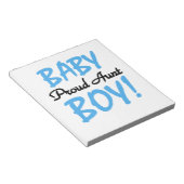 Trotse Tante Baby Boy T-shirts en geschenken Notitieblok (Schuin)