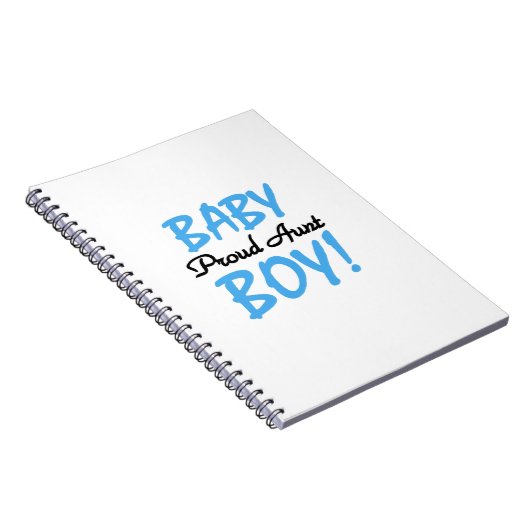 Trotse Tante Baby Boy T-shirts en geschenken Notitieboek (Rechterzijde)