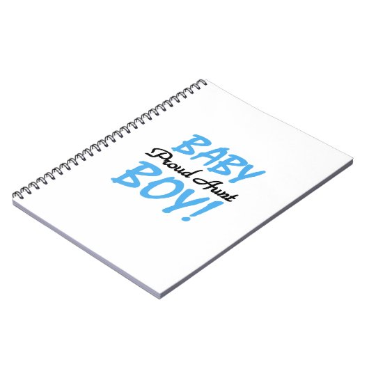 Trotse Tante Baby Boy T-shirts en geschenken Notitieboek (Linkerzijde)