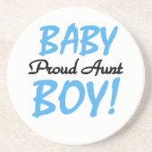 Trotse Tante Baby Boy T-shirts en geschenken Zandsteen Onderzetter (Voorkant)