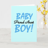 Trotse Tante Baby Jongen Tshirts en Geschenken Kaart (Gele Bloem)