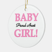 Trotse Tante Baby Meisje T-shirts en geschenken Keramisch Ornament (Links)