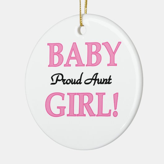 Trotse Tante Baby Meisje T-shirts en geschenken Keramisch Ornament (Links)