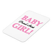 Trotse Tante Baby Meisje T-shirts en geschenken Magneet (Linkerzijde)