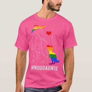 Trotse Tante Dinosaurus T Rex Mama LGBT Pride T-shirt